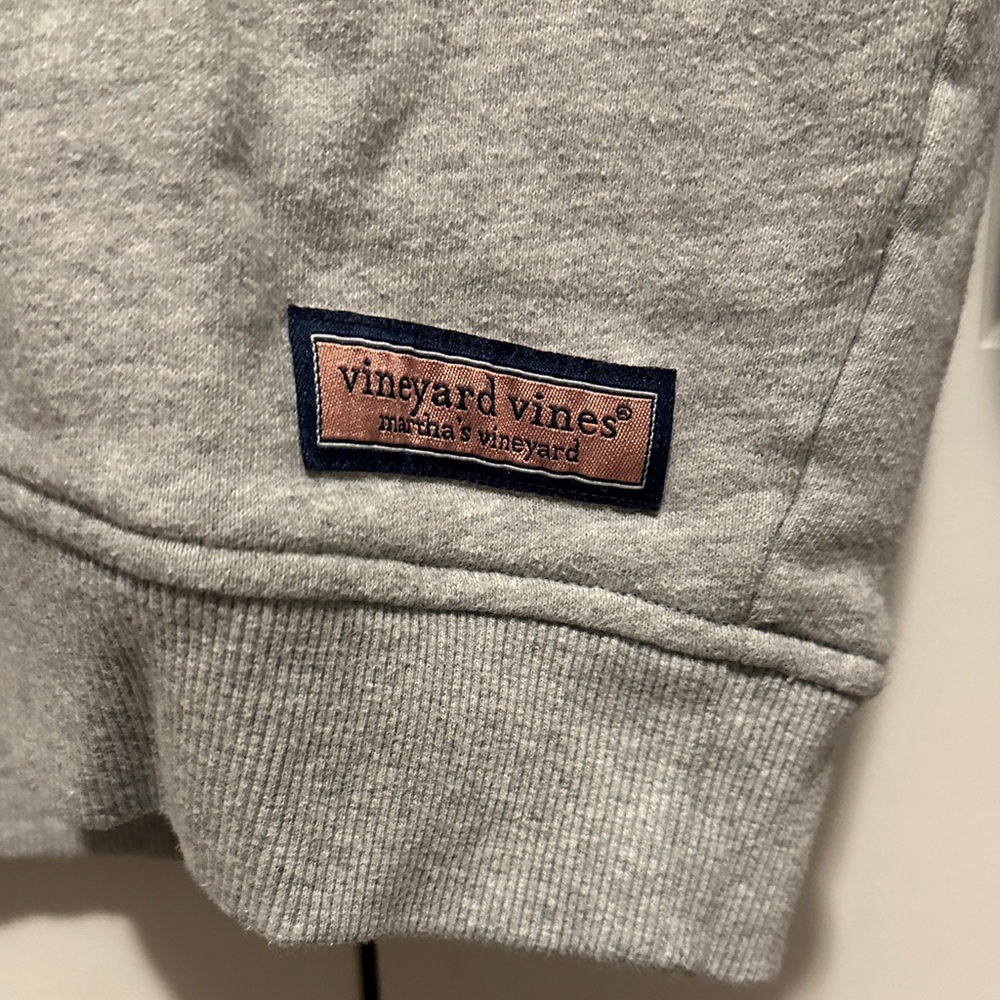 Vineyard Vines Black and Gray Zip Up Sweater - Picture 3 of 4